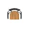 Holland Bar Stool Co Jackie with Arms 30 in. Swivel Bar Stool with Black Wrinkle Finish and Medium Maple Seat 415 - alternate 9